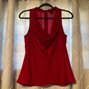 Fuschia Draped Cowl Neck Top